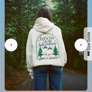 Adventure Graphic Cream Hoodie